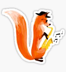 Jazzy Fox Sticker