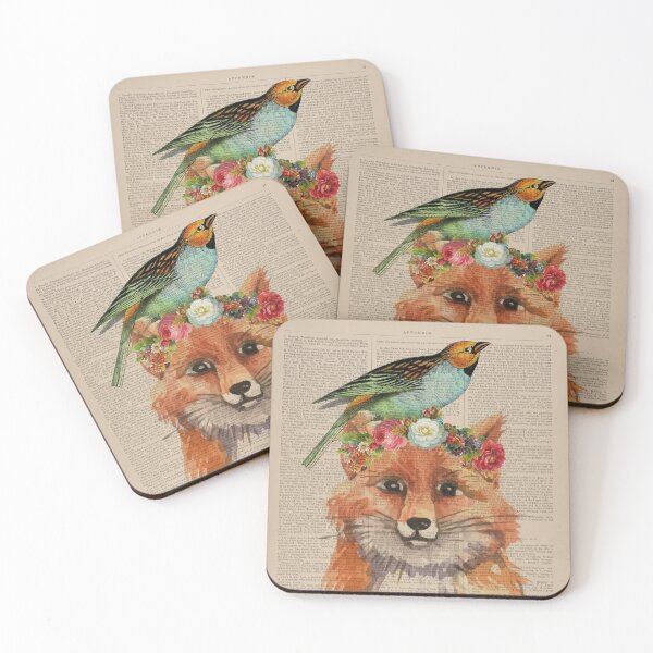 Item preview, Antiquarian book fox print designed and sold by Dutch-Design.
