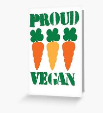 PROUD VEGAN Greeting Card