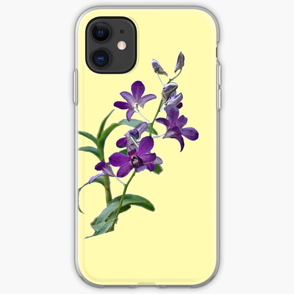 Purple Cymbidium Orchids for iPhone iPhone Soft Case