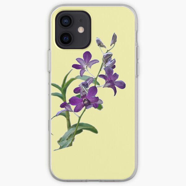 Purple Cymbidium Orchids for iPhone iPhone Soft Case