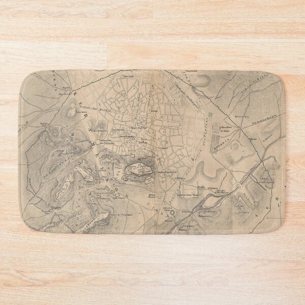 Item preview, Vintage Map of Athens Greece (1841) designed and sold by BravuraMedia.