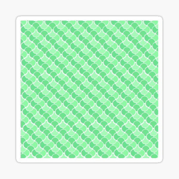 Japanese Style & quot; Light Green & quot; Sticker