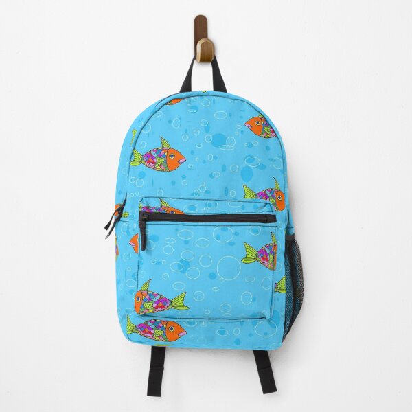 Item preview, Under the ocean view with one cute little colorful fish with water and bubbles pattern designed and sold by Sujitmone.