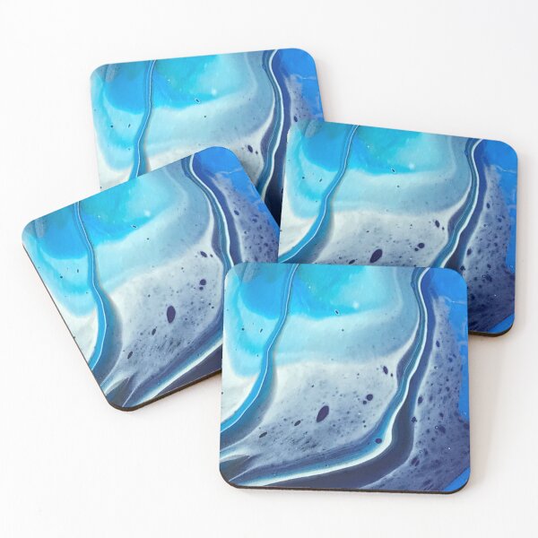 Item preview, Swirly Blue Fluid Art Design designed and sold by pheebstheartist.
