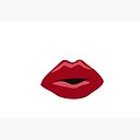 Red Lips Mask By Spawty Redbubble