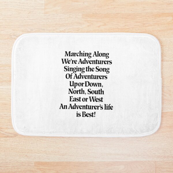 Adventurers Song Bath Mat