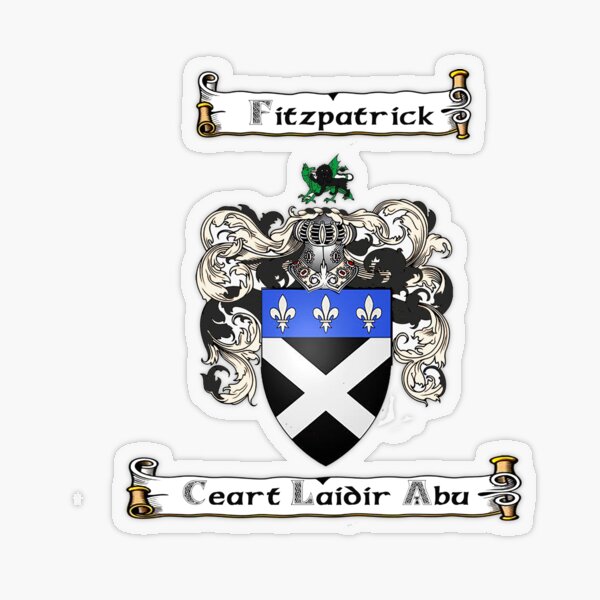 Fitzpatrick Coat Of Arms | Fitzpatrick Surname Fam T-Shirt | Zazzle