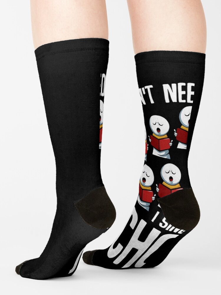 "I Sing In A Choir Choral Music Singing Singer" Socks for Sale by