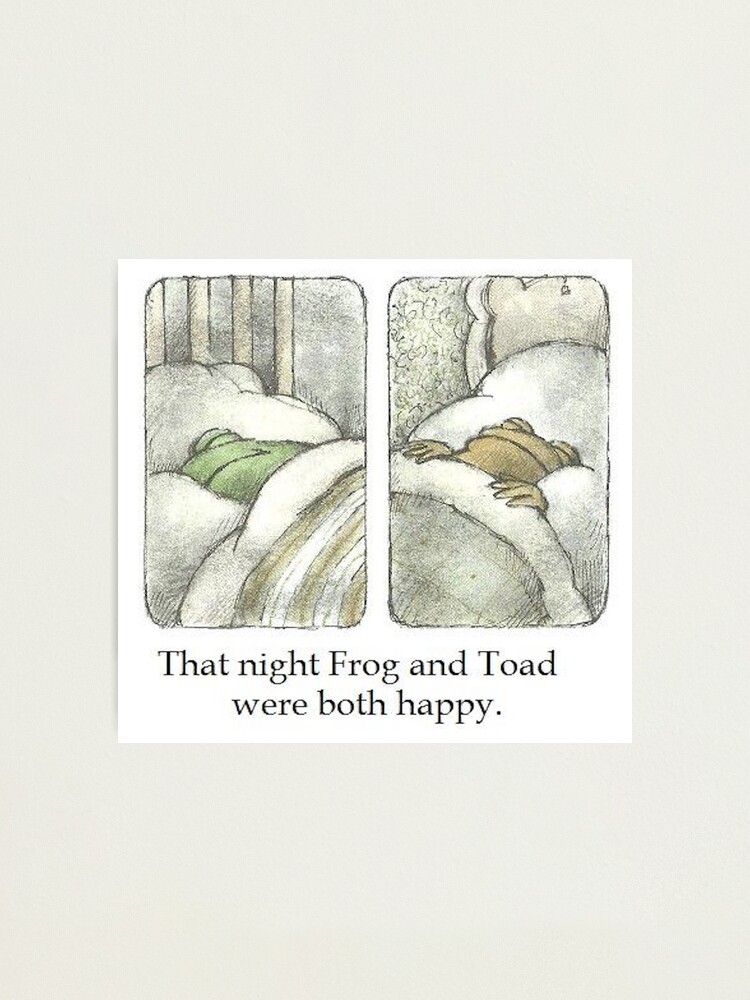Alternate view of That Night Frog and Toad Were Both Happy Photographic Print