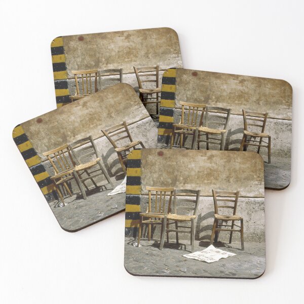 Item preview, Three chairs and newspaper designed and sold by Giuseppe Cocco.