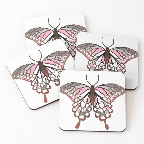 Item preview, Demigirl Pride Butterfly designed and sold by MetallicWings15.