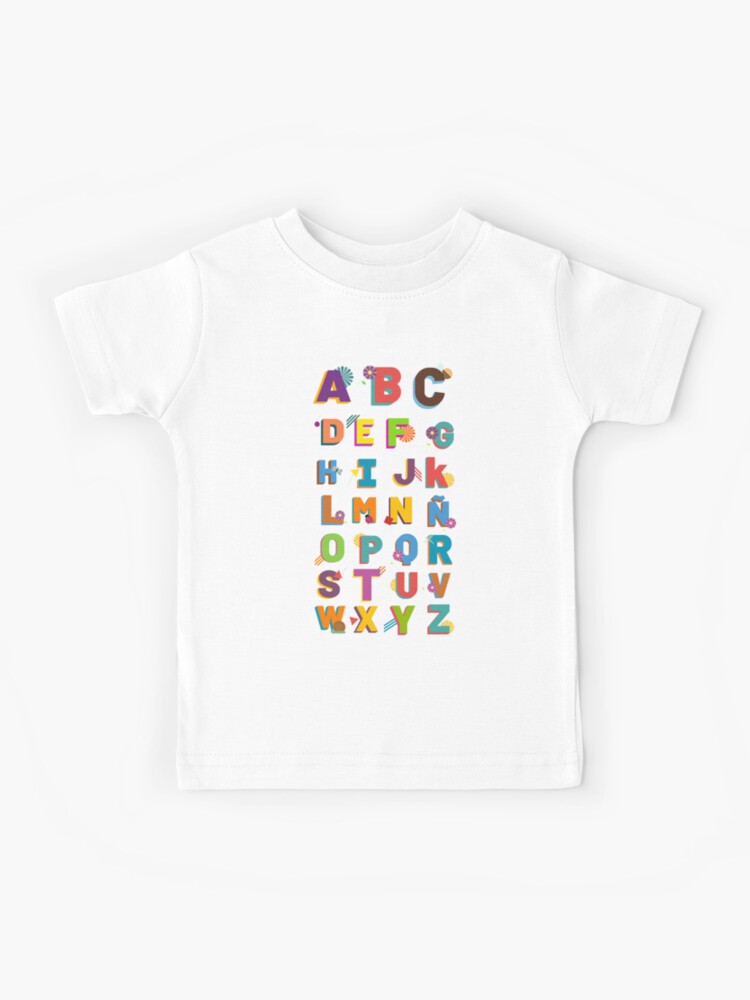 Alphabet W N Kids T Shirt By Jinnadesign Redbubble