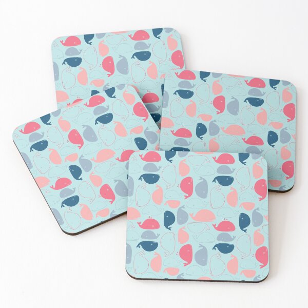 Item preview, Happy Whales Pattern designed and sold by SharksOnShore.