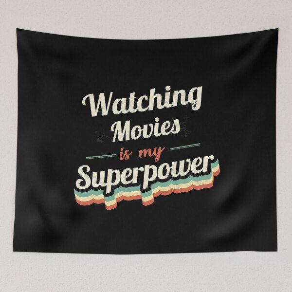 Item preview, Watching Movies is my Superpower  designed and sold by Custom365.