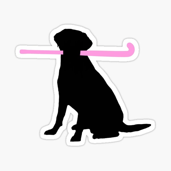 Field Hockey Dog Sticker