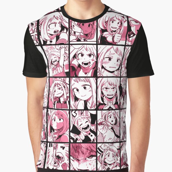 Uraraka Ochako Collage color version Graphic T-Shirt
