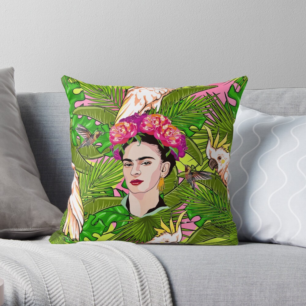 Frida in Flight, II Throw Pillow
