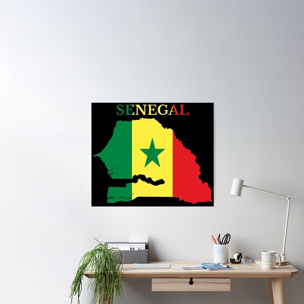 SENEGAL COUNTRY FLAG GLOSSY POSTER PICTURE PHOTO grand dakar wolof pikine  1732