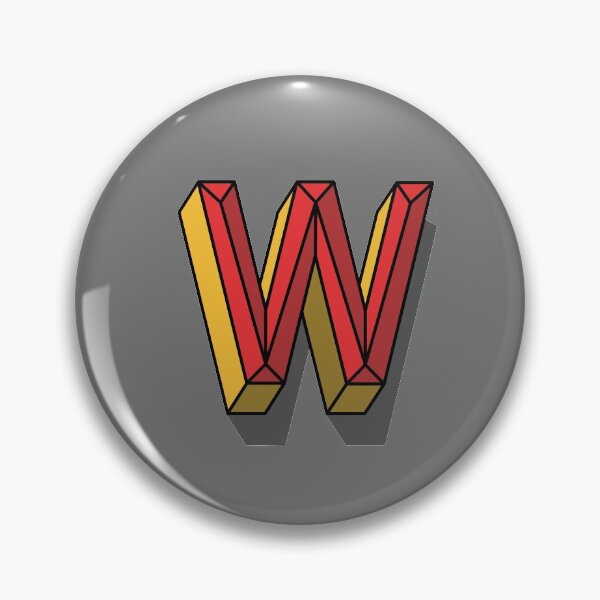 Item preview, Red and Yellow Letter W Initial designed and sold by hughvdl.