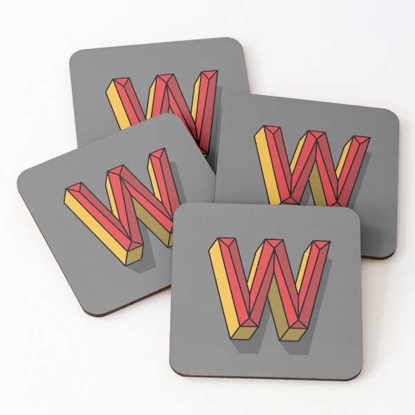Item preview, Red and Yellow Letter W Initial designed and sold by hughvdl.