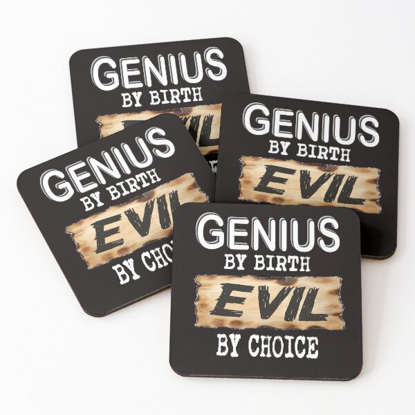 Item preview, Genius or evil designed and sold by RebeccaRe.