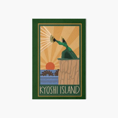 Kyoshi Island Print w/ the Unagi Art Board Print