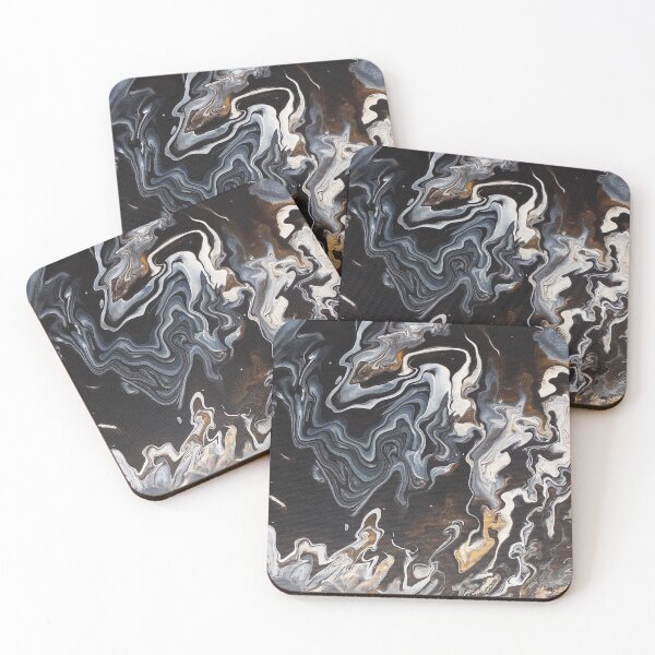 Item preview, Smokey Gold Fluid Art Design  designed and sold by pheebstheartist.