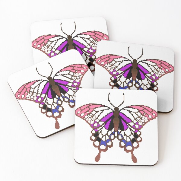 Item preview, Genderfluid Pride Butterfly designed and sold by MetallicWings15.