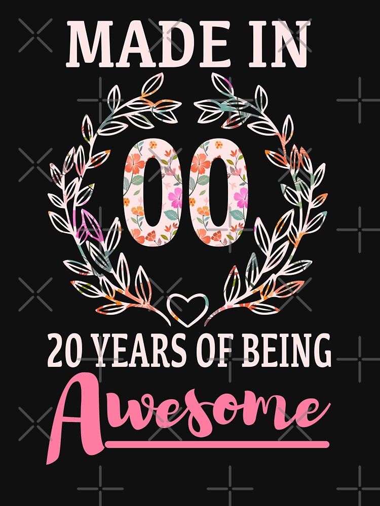 For 19th Birthday Gift Born In 2001 - 19 Year Old Girl Gifts  Essential  T-Shirt for Sale by zackup