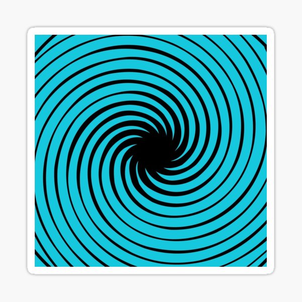 Optical illusion Concentric Circles Geometric Art - концентрические круги Sticker
