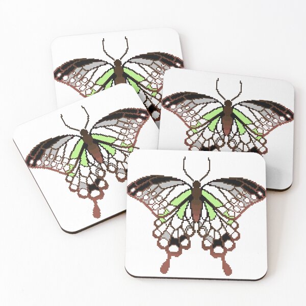 Item preview, Agender Pride Butterfly designed and sold by MetallicWings15.