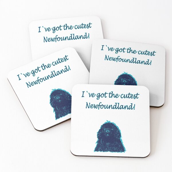 Item preview, Cute Newfoundland dog blue designed and sold by Moonyflower.