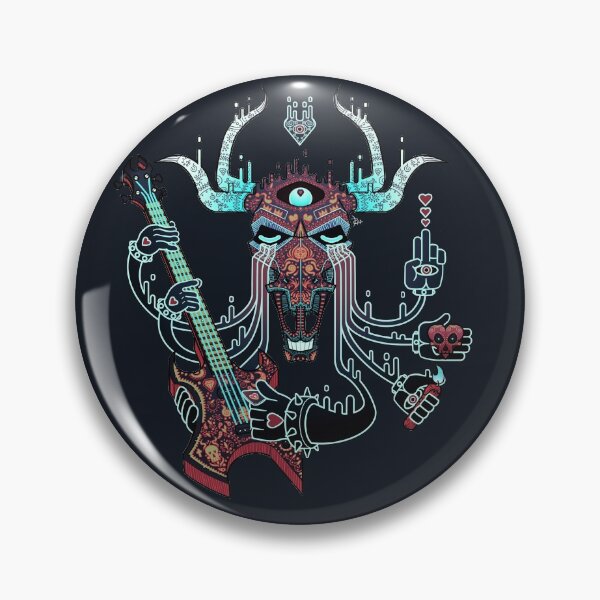 Item preview, Psychedelic Day of the Dead Bull designed and sold by MrWobbaWobba.