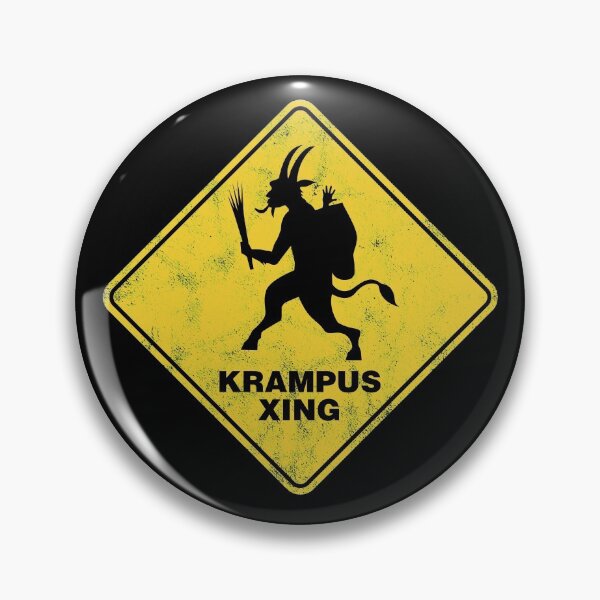 Item preview, Christmas Krampus Xing Traffic Sign designed and sold by twHistory.