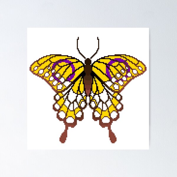 Item preview, Intersex Pride Butterfly designed and sold by MetallicWings15.