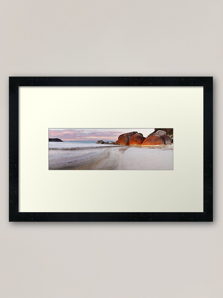 Thumbnail 1 of 7, Framed Art Print, Squeaky Beach, Wilsons Promontory, Victoria, Australia designed and sold by Chockstone.