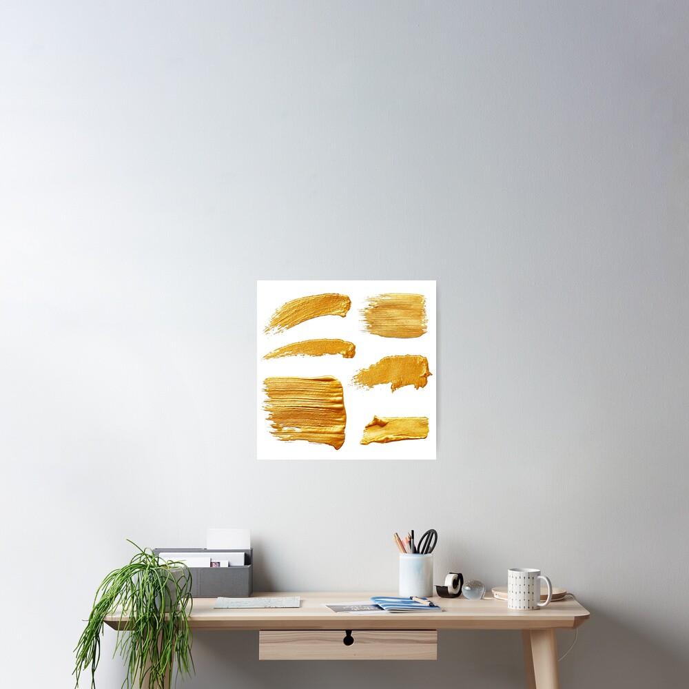 "golden paint samples" Poster by artmaster1 Redbubble