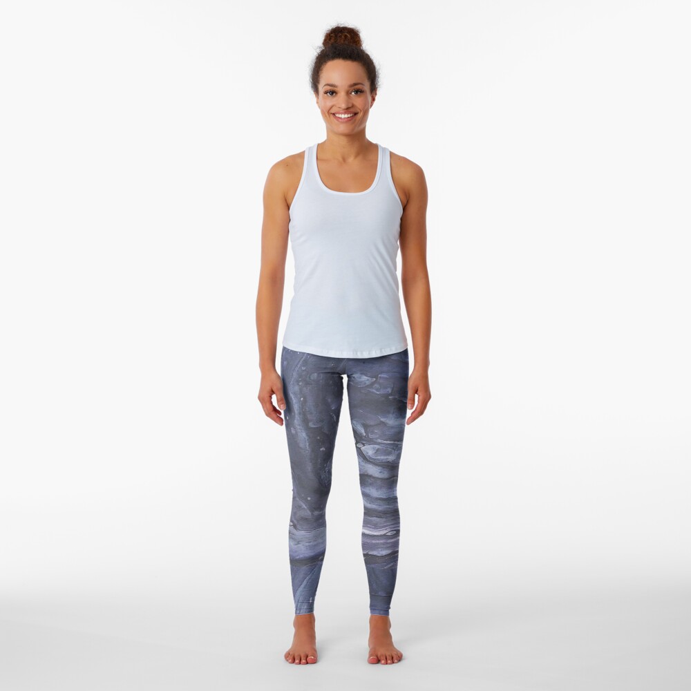 Deep Space Fluid Art Design Leggings
