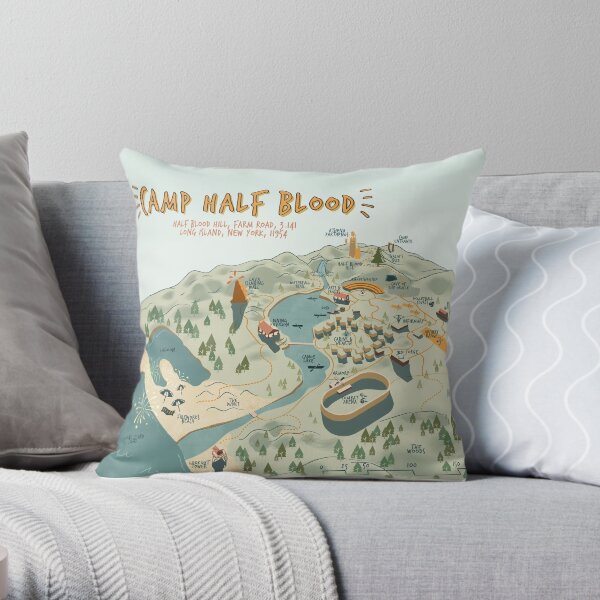 Map of Camp Halfblood DIGITAL DOWNLOAD - Literary Art Print