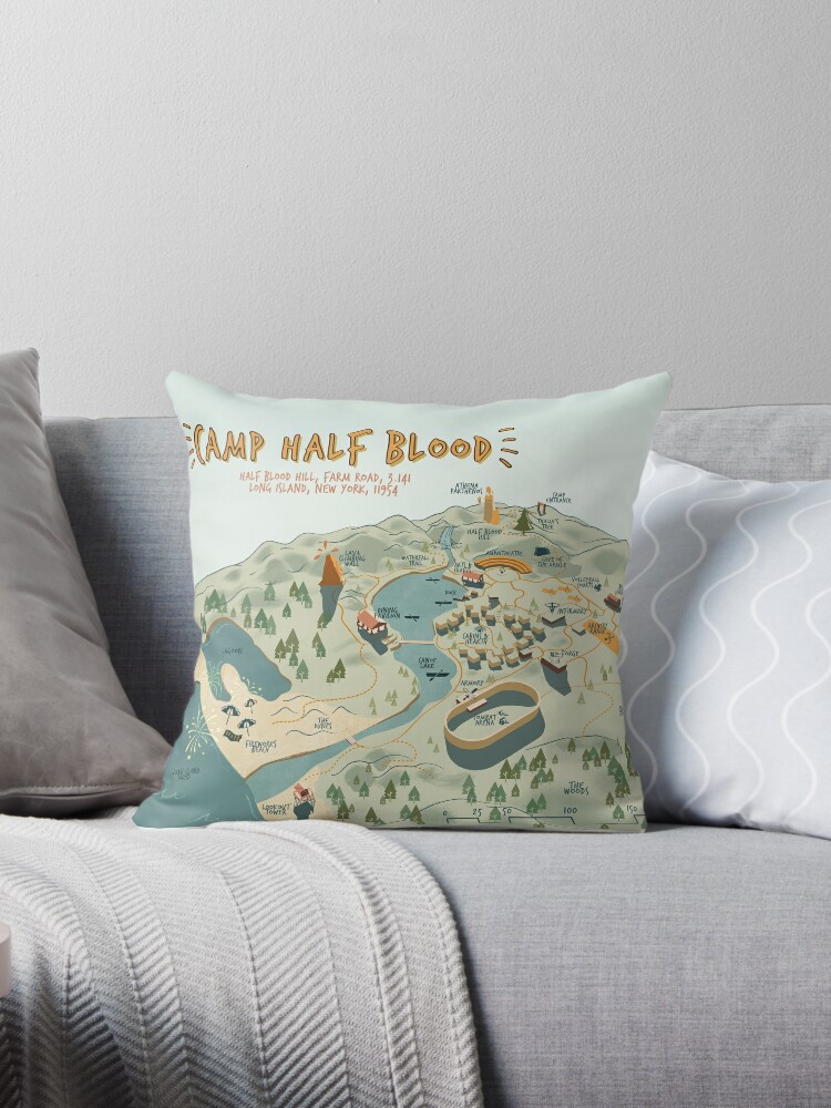 Map of Camp Half Blood Zipper Pouch for Sale by Nakamoto99