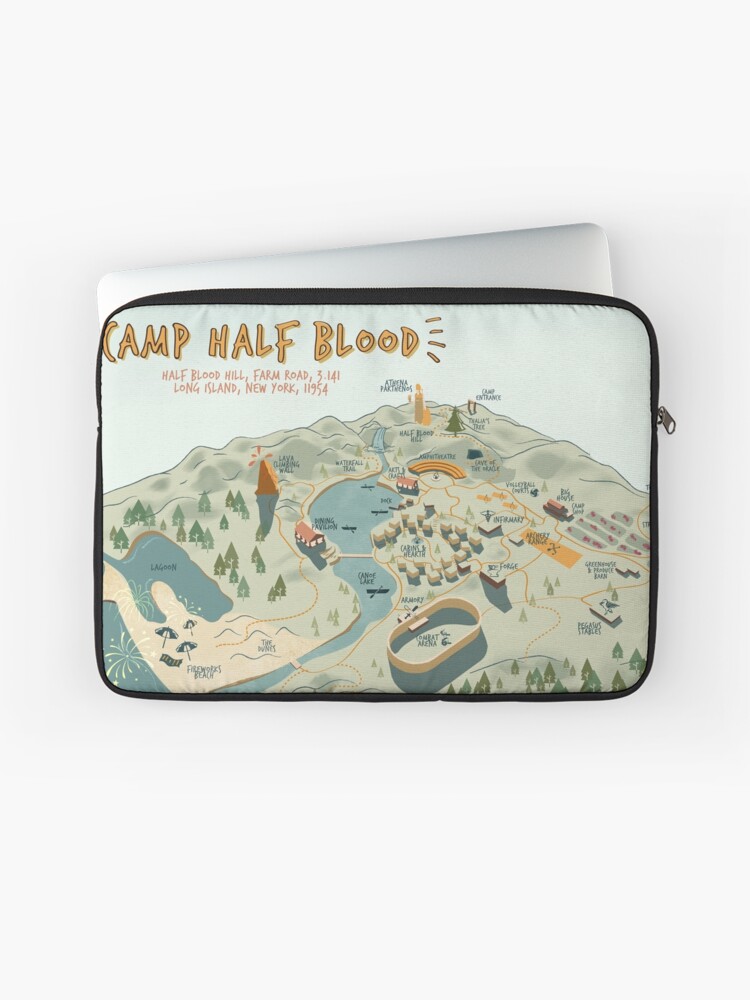 Map of Camp Half Blood Zipper Pouch for Sale by roxxell l