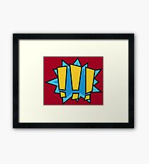 COMIC BOOK: !!! Framed Print