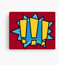 COMIC BOOK: !!! Canvas Print