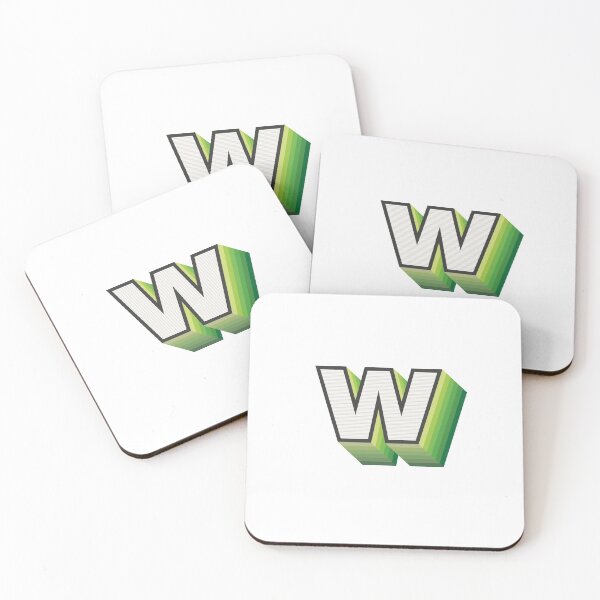 Item preview, Green Letter W Initial designed and sold by hughvdl.