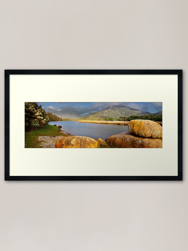 Thumbnail 1 of 7, Framed Art Print, Tidal River, Wilsons Promontory, Victoria, Australia designed and sold by Chockstone.