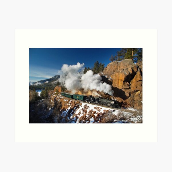 Aperçu de l'œuvre Train de voyageurs d'hiver de San Juan créée et vendue par loggeron30.