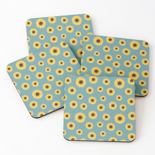 Item preview,  Patrón floral lindo girasol amarillo (fondo pastel) designed and sold by DesignTreasure.
