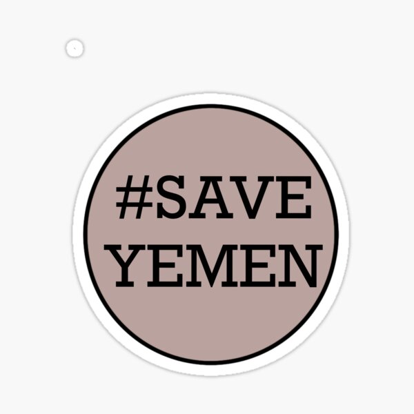 Save Yemen Sticker Sticker