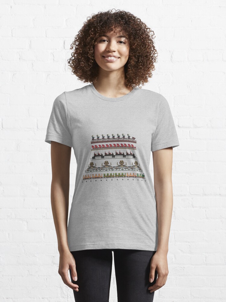 Alternate view of Silver Dollar City Coaster Trains Design Essential T-Shirt